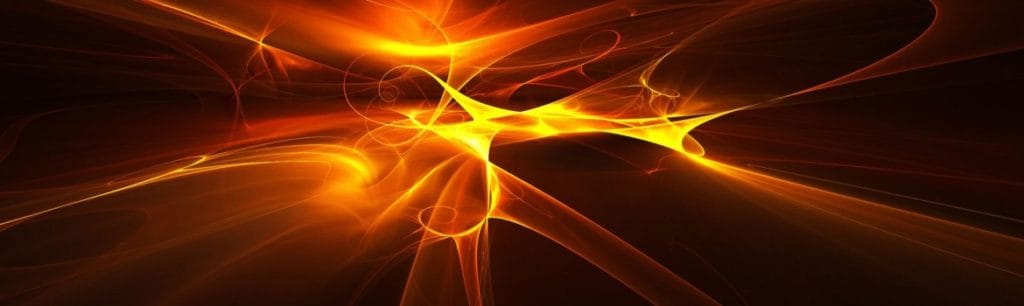 Abstract Fire on a Black Background